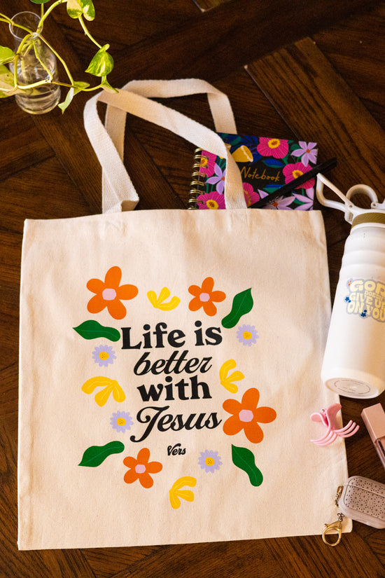 Life is Better Tote Bag