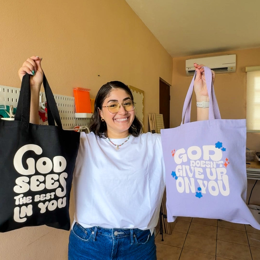 
                      
                        God Doesn’t Give Up Tote
                      
                    