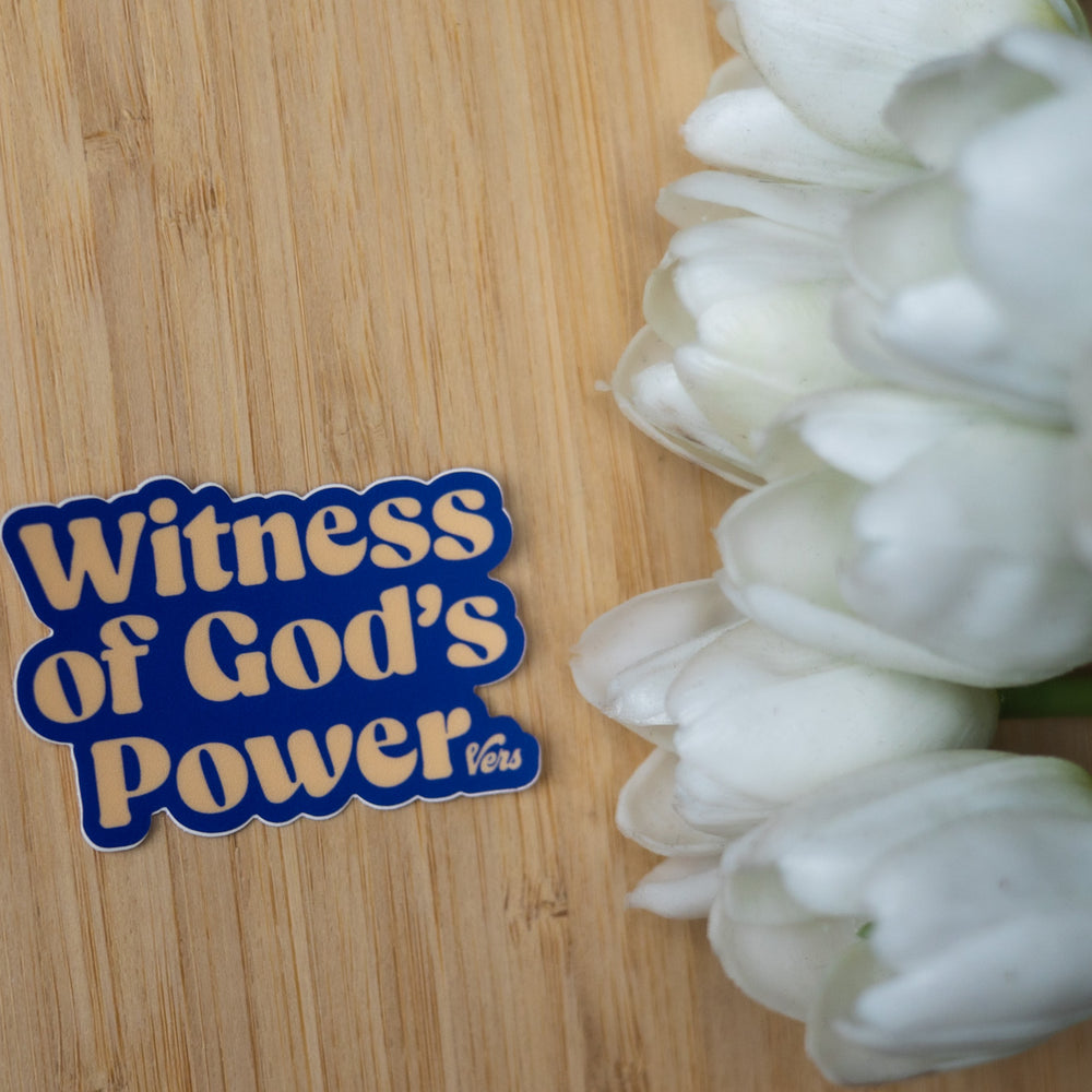 
                      
                        Witness Of God's Power Sticker
                      
                    