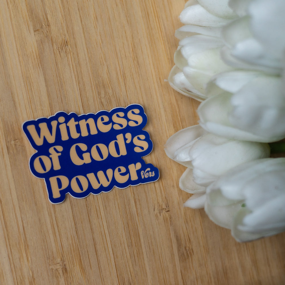 
                      
                        Witness Of God's Power Sticker
                      
                    