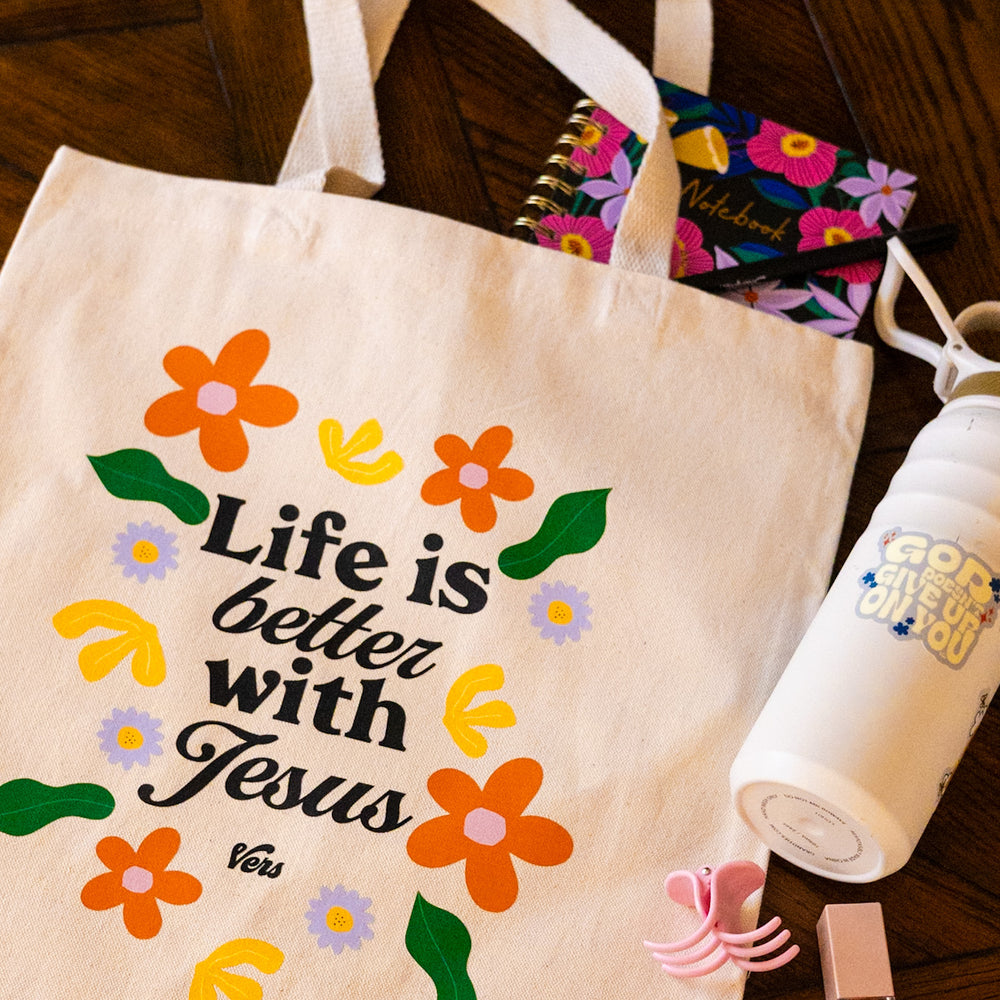 
                      
                        Life is Better With Jesus Tote
                      
                    