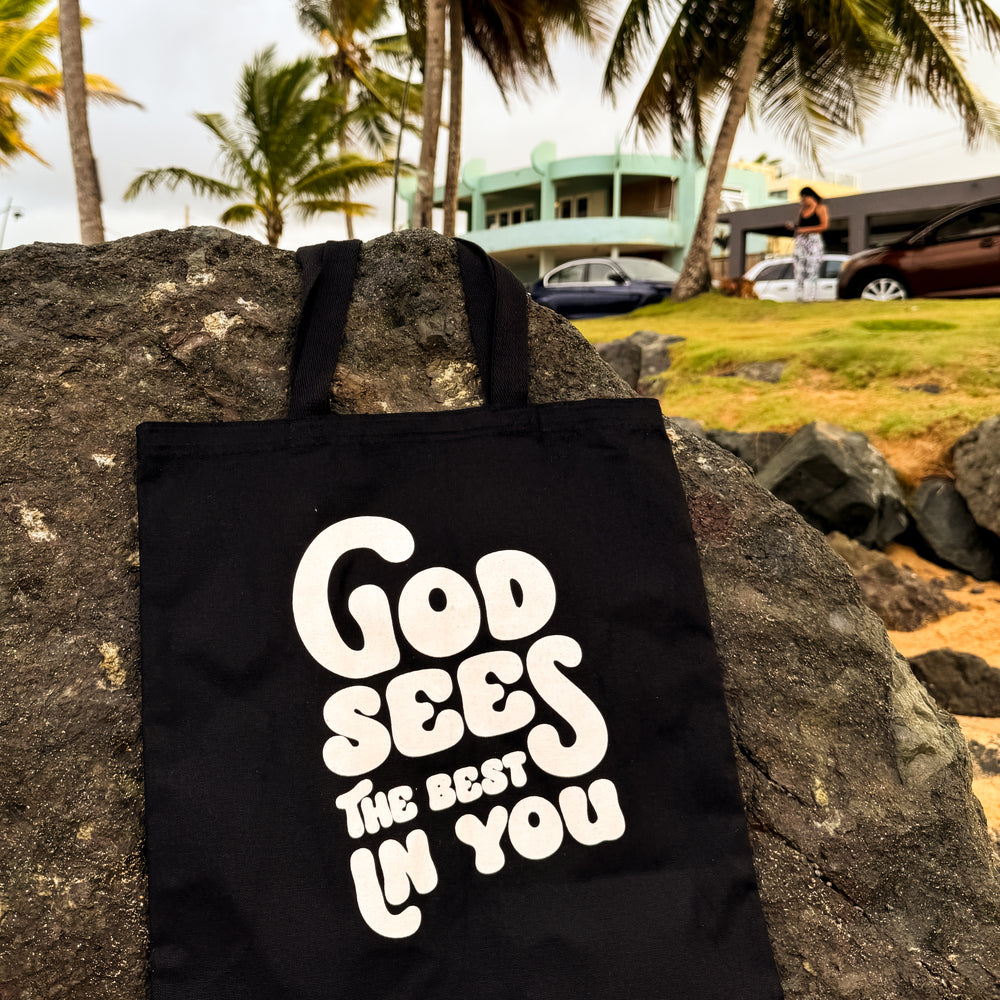 God Sees The Best In You Tote