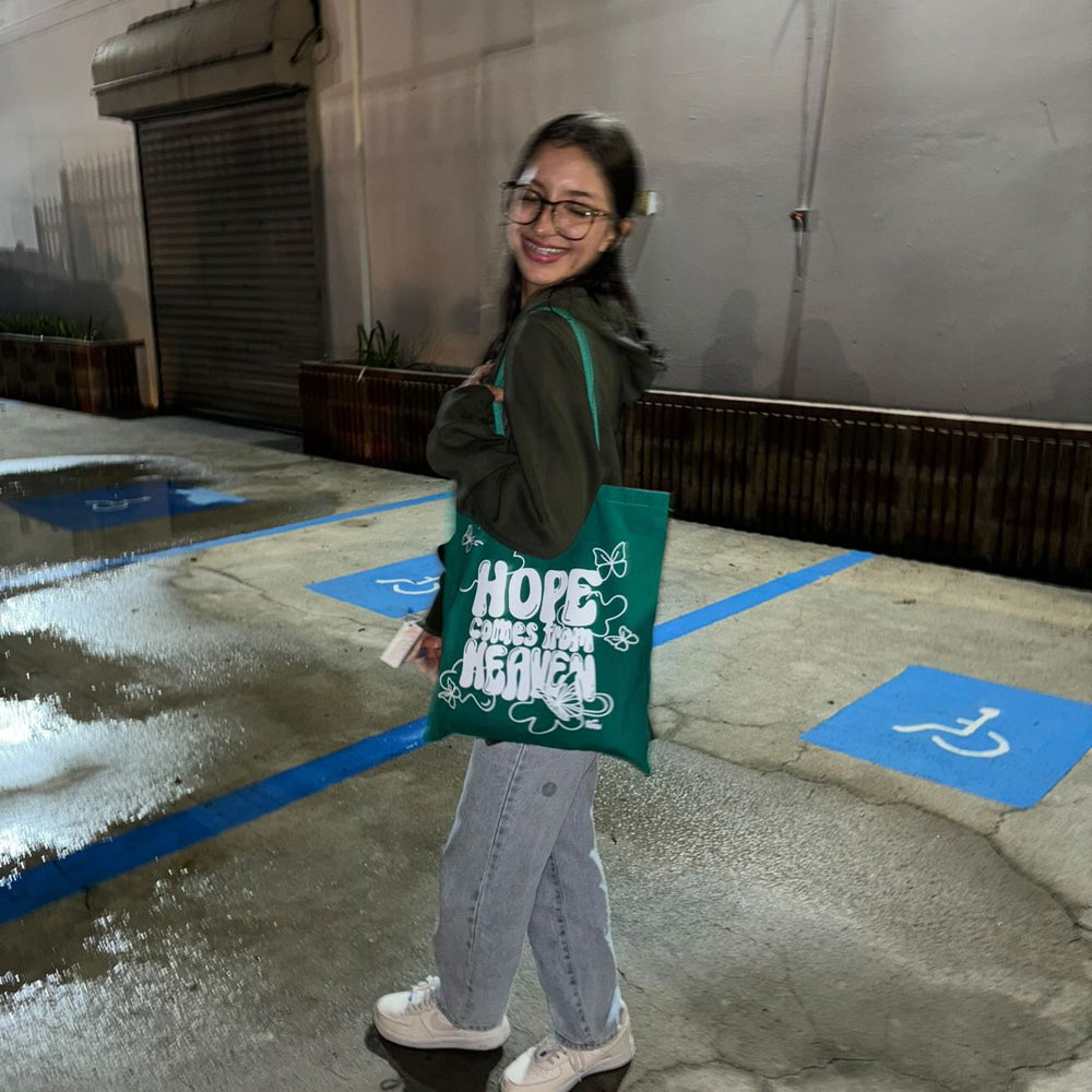 
                      
                        Hope Comes From Heaven Tote
                      
                    