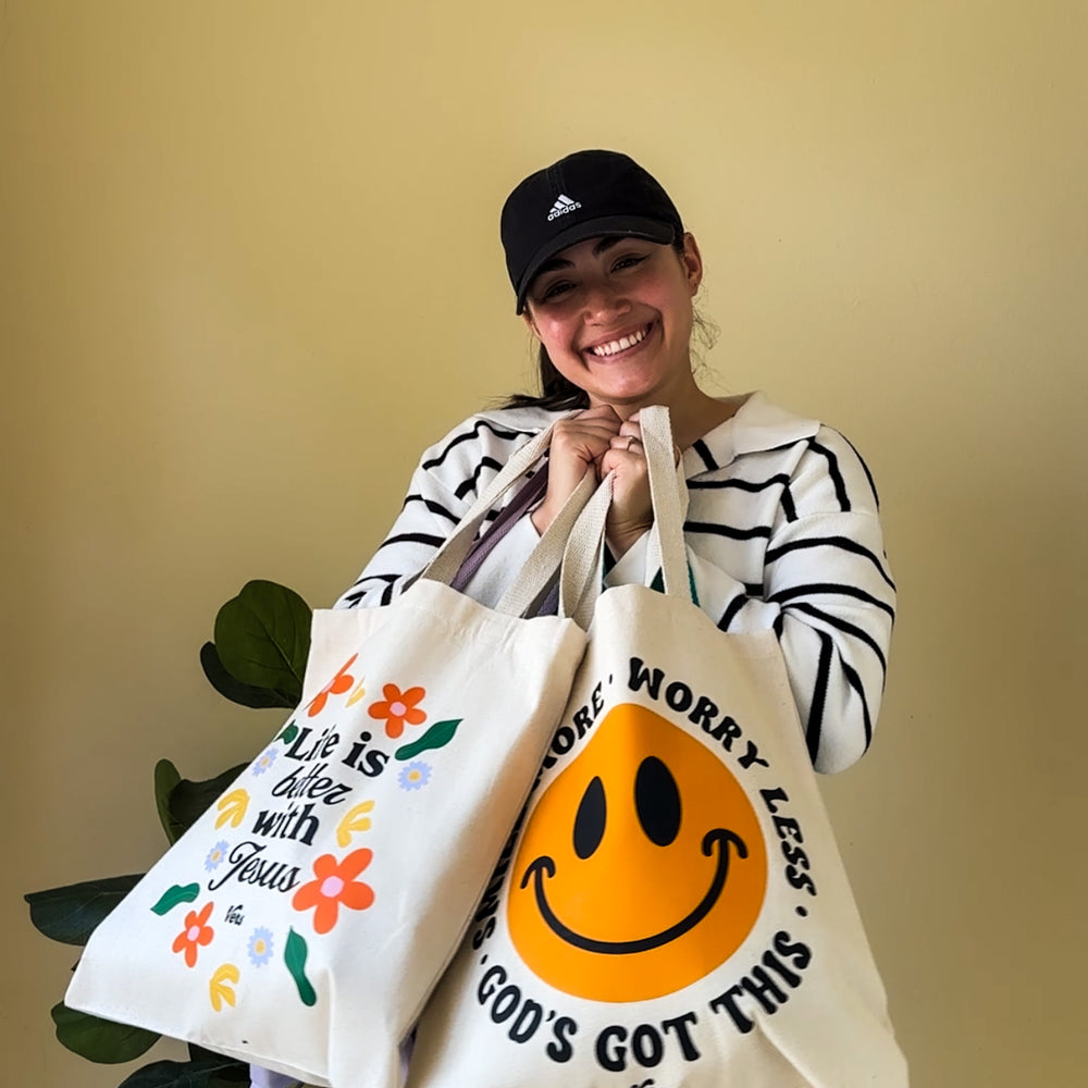 
                      
                        Smile More Tote
                      
                    